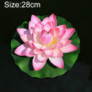 Simulation Floating Lotus Pool Water Tank Decoration, Specification:Large Pink