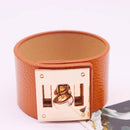 3pcs Punk Wide Leather Bracelets Bangles for Women Cuff Bracelet 6