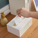 Wall-mounted Kitchen Tissue Box Paper Drawer Napkin Tray Toilet Cupboard Door Tissue Rack(White)