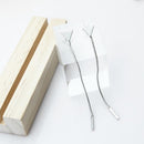 Fashion Minimalist Gold and Silver Triangle Metal Chain Tassel Earrings(silver)