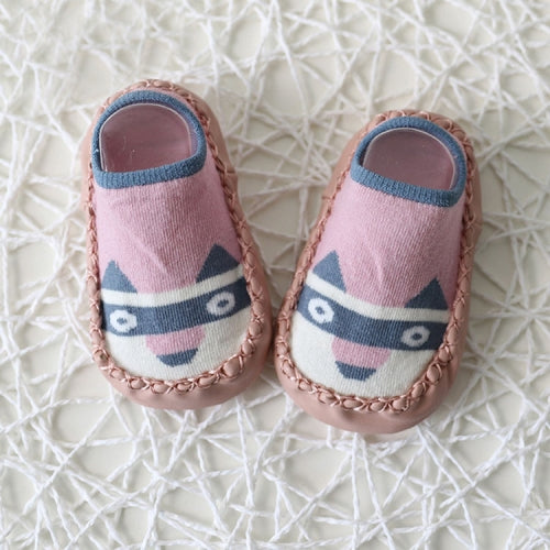 Baby Non-slip Soft Bottom Spring and Autumn Winter Floor Shoes 0-1 Years Old Baby Children Toddler Shoes, Size:S(Pink Puppy)