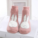 Autumn and Winter Plus Fluffy Cartoon Style Socks Baby Cotton Socks, Size:M(Pink)