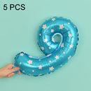 5 PCS 16 Inch Number Foil Balloons Happy Birthday Party Wedding Balloons