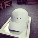 Cotton Mens Hat Youth Letter Print Unisex Women Men Hats Baseball Cap Casual Caps(White)