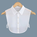 Ladies Joker Shirt Chiffon Shirt Fake Collar Clothing Accessories, Size:One Size(White)