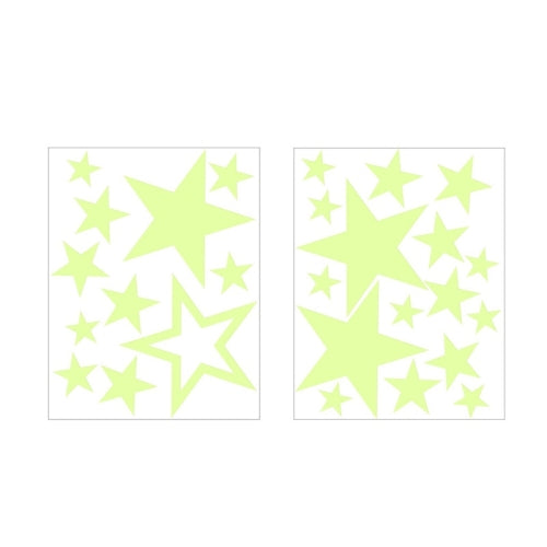 3 PCS AFG33003 Home Decoration Luminous Stars Moon PVC Stickers, Specification:27PCS Star