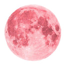 3 PCS AFG33003 Home Decoration Luminous Stars Moon PVC Stickers, Specification:Pink Moon 20cm