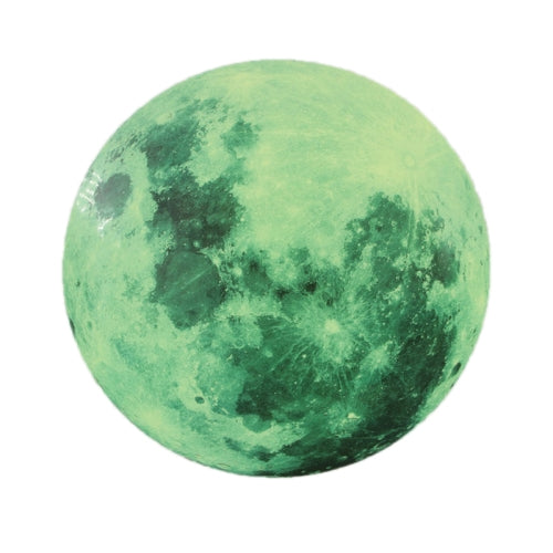 3 PCS AFG33003 Home Decoration Luminous Stars Moon PVC Stickers, Specification:Green Moon 10cm