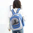 Pet Going Out Space Backpack Portable Breathable Large Capacity Backpack(Blue)
