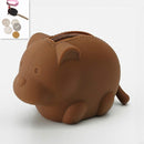 Portable Mini Fun Animal Silicone Simple Wallet, Style:Bear