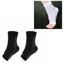 Adult Running Cycle Basketball Sports Outdoor Foot Angel Anti Fatigue Compression Foot Sleeve Sock, Size:L/XL(Black)