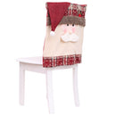 Christmas Decoration Supplies Home Decoration Chair Cover Restaurant Hotel Square Stool Decoration(Old Man)