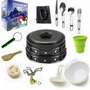 Camping cookware Outdoor cookware set(Black)
