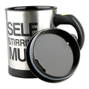400ml Mugs Automatic Electric Self Stirring Mug Cup Coffee Milk Mixing Mug Smart Stainless Steel Juice Mix Cup Drinkware(Black)