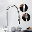 Kitchen Pull-out Faucet Hot And Cold Home 304 Stainless Steel Retractable Rotating Faucet, Style:Electroplated Copper