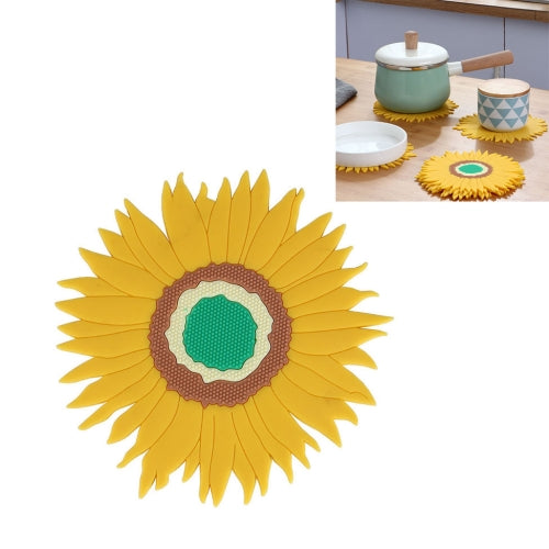 Creative Sunflower Shape Silicone Dining Table Tea Cup Pad Heat-Resistant Anti-scald Vegetable Mat Insulation Mat