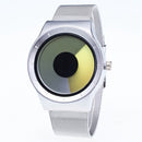 2 PCS Creative Swirl Design Luminous Watch withouPointer(Yellow)