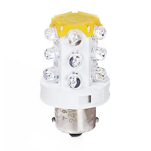 B15 15 LEDs Small Bulb LED Warning Light, Random Color Delivery, Voltage:12V