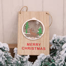 3 PCS Christmas Decorations Wooden Door Hanging Mall Store Welcome Sign(Ball)