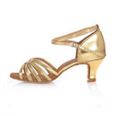Wear-resistant Stiletto Adult Latin Dance Shoes Sandals for Women, Shoe Size:36(Gold)