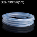 Food Grade Transparent Silicone Rubber Hose Out Diameter Flexible Silicone Tube, Specification:7x9mm(1m)