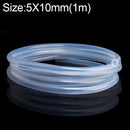 Food Grade Transparent Silicone Rubber Hose Out Diameter Flexible Silicone Tube, Specification:5x10mm(1m)