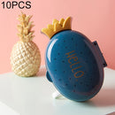 10 PCS Creative Personality Household Draining Clamshell Soap Box With Lid(Blue)