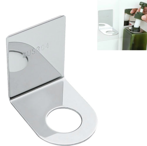 3 PCS Bathroom Racks Free Of Perforated Toilet Wall Hanging Shampoo Shower Gel Bottle Rack Stainless Steel Nail-free Seamless Rack, Size:S