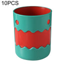 10 PCS Cartoon Little Monster Mouthwash Cup Children Water Cup(Green+Red)