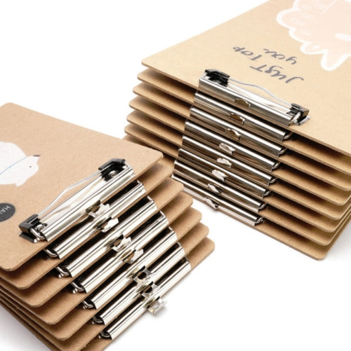 7 PCS Wooden Writing Splint Writing Pad Clip Examination Pad Random Style, Size:A5