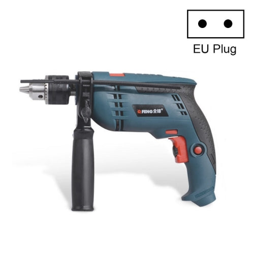 QFENG Multifunctional High-Power Impact Drill Household Miniature Electric Tool Set,EU Plug, Specification:Only Drill