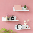 Iron Racks Wall Mounted Living Room Bedroom Wall Storage Rack(White)