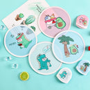 20 PCS Summer Cartoon Holding Small Fan Small Folding Round Fan, Random Style Delivery