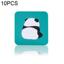 10 PCS Anti-scald and Heat-resistant Placemats Home Waterproof and Oil-proof Table Mats Silicone Coasters, Size:Small, Style:Panda