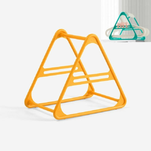 Triangle Hanger Clothes Clip Storage Rack Home Multifunctional Finishing Rack(Yellow)