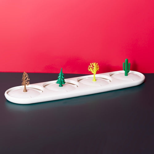 Creative Cartoon Drain Cup Holder Living Room Tea Cup Storage Rack without Cup, Style:Plant