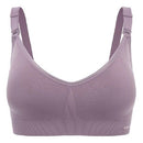 Thin Section Pregnant Women Without Rims Detachable Nursing Underwear, Size:M(Bean Paste)