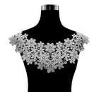 White Lace Collar Three-dimensional Hollow Embroidered Fake Collar DIY Clothing Accessories, Size: About 45 x 26cm