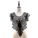 Black Lace Embroidery Hollow Fake Collar DIY Clothing Accessories, Size: About 55 x 47cm