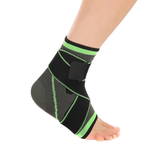 2 PCS 3D Weaving Elastic Nylon Strap Ankle Heel Protector Adjustable Ankle, Size:L