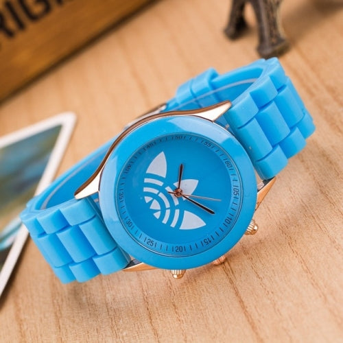 WPB002 Fashion Sports Quartz Silicone Watch(Sky Blue)