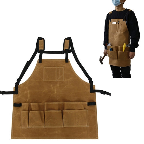 Housework Woodworking Electrician Waterproof Wet Wax Wear-resistant Canvas Garden Work Apron