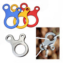 10 PCS Camping Tent Cord Rope Fastener Carabiner Hook Hanger Tightener Wind Rope Buckles(Red)