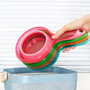 Collapsible Water Scoop Kitchen Large Handle Hangable Water Scoop Random Color Delivery
