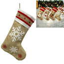 Christmas Decorations Christmas Socks Gift Bag(Snowflakes)