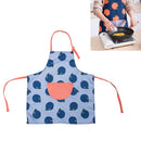 2 PCS Kitchen Household Orange Pattern Cooking Anti-Fouling Oil-Proof Sleeveless Apron Work Overalls(Gray)
