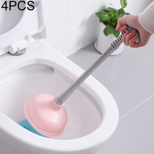 4 PCS Sewer Toilet Pipes Dredges Household Tools Water Suction, Random Color Delivery