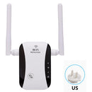 KP300T 300Mbps Home Mini Repeater WiFi Signal Amplifier Wireless Network Router, Plug Type:US Plug