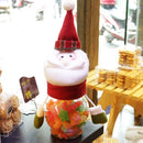 2 PCS Children Kindergarten Christmas Decorations Christmas Candy Jars(Old Man)