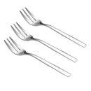 3 PCS 304 Stainless Steel Hotel Restaurant Fruit Fork Salad Cake Fork